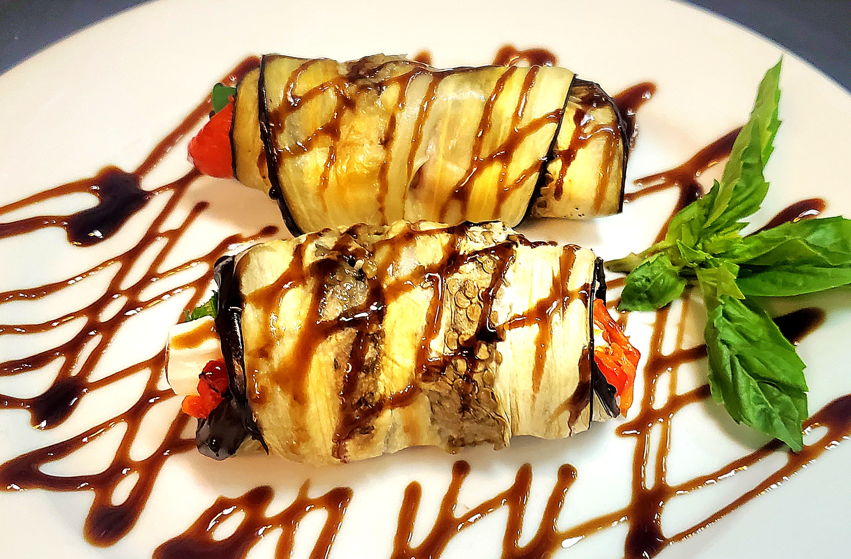 Elegant plated dish
